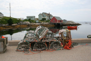 Lobsters Traps in Peggy's Cove NS