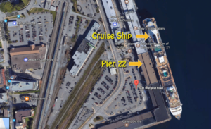 Pier 22 Cruise Ship Terminal Map