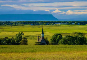 Grand Pre view of Cape Blomidon